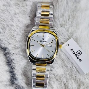 SOBER Men's Classic Two-Tone Stainless Steel Watch