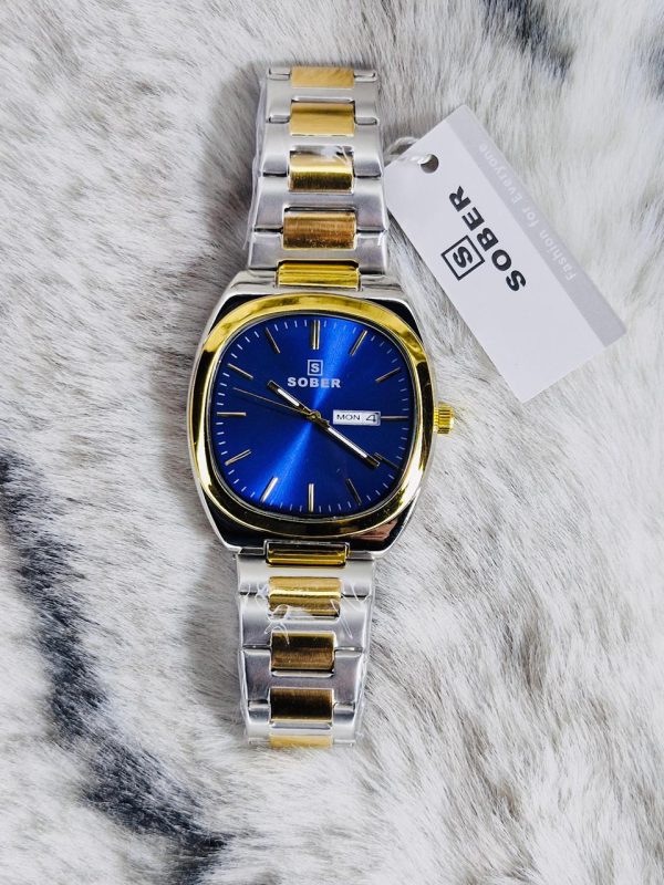 SOBER Men's Classic Two-Tone Stainless Steel Watch