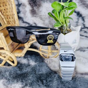 Premium Nike Watch & Stylish Sunglass Combo Pack