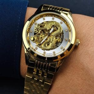 Luxury Golden Dragon Automatic Watch for Men